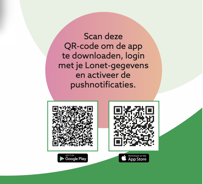 QR codes voor download App 